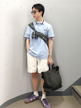 「SHIPS（シップス）のアイテム」を使った、東松さん（メンズ・168cm）の夏コーディネート