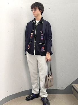 「シルバーアクセサリー」｜東松さん（メンズ・168cm）の秋コーディネート