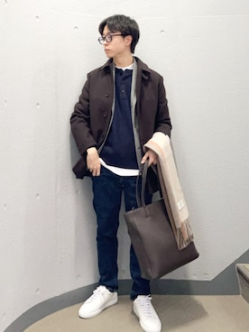 東松さん(メンズ・168cm)の春コーディネート
