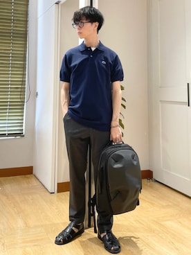 「LACOSTE（ラコステ）のアイテム」を使った、東松さん（メンズ・168cm）の夏コーディネート