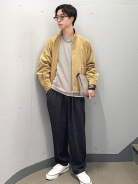 「SHIPS（シップス）のアイテム」を使った、東松さん（メンズ・168cm）の秋コーディネート