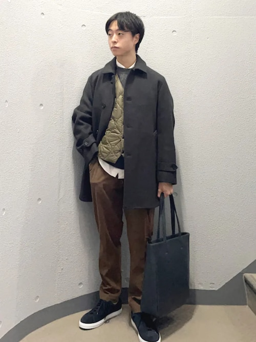 SHIPS: SUPER 140's メルトン カーコート（ステンカラーコート