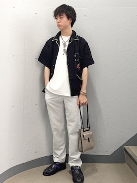 「SHIPS（シップス）のアイテム（ブレスレット）」を使った、東松さん（メンズ・168cm）の秋コーディネート