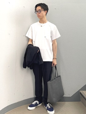 「SHIPS（シップス）のSHIPS:〈セットアップ対応/洗濯機可能〉AIR TOOL ジャケット（テーラードジャケット）」を使った、東松さん（メンズ・168cm）の秋コーディネート