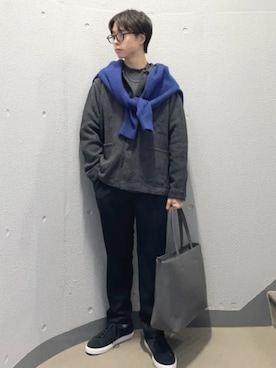 「シップス」｜東松さん（メンズ・168cm）の冬コーディネート