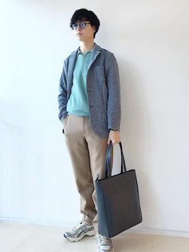 「SHIPS（シップス）のアイテム」を使った、東松さん（メンズ・168cm）の秋コーディネート