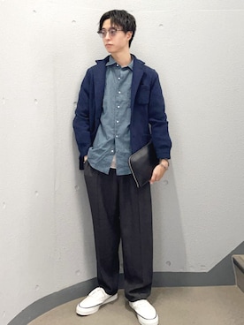 東松さん（メンズ・168cm）の春コーディネート