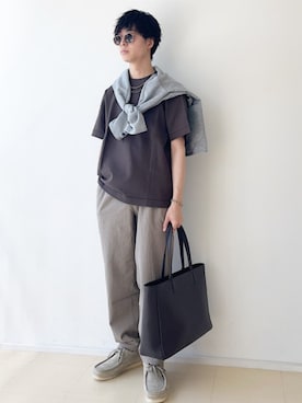 「アイテム（ブーツ）」を使った、東松さん（メンズ・168cm）の春コーディネート