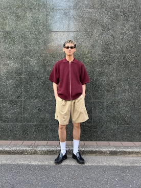 「G.H.BASS（ジーエイチバス）のG.H.BASS BA10305 BLACK VENETIAN コブラヴァンプ（ローファー、ブラック系）」を使った、nipeiさん（メンズ・172cm）の春コーディネート