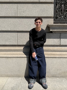 「GAP（ギャップ）のアイテム（パンツ）」を使った、nipeiさん（メンズ・172cm）の春コーディネート