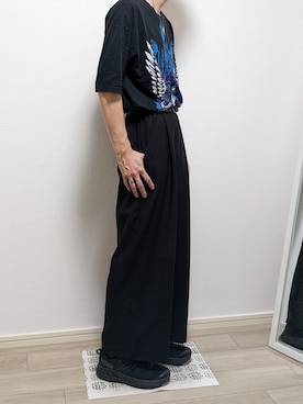 「Mayree（メイリー）のアイテム（パンツ）」を使った、ひかるさん（メンズ・174cm）の秋コーディネート