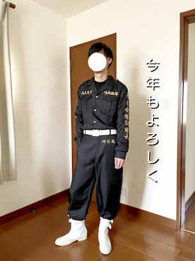 「新年一発目」｜「アイテム（その他）」を使った、ひかるさん（メンズ・174cm）の冬コーディネート