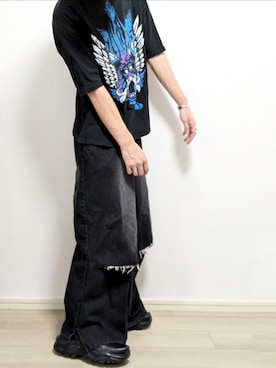 「AKIKOAOKI（アキコアオキ）のアイテム」を使った、ひかるさん（メンズ・174cm）の夏コーディネート