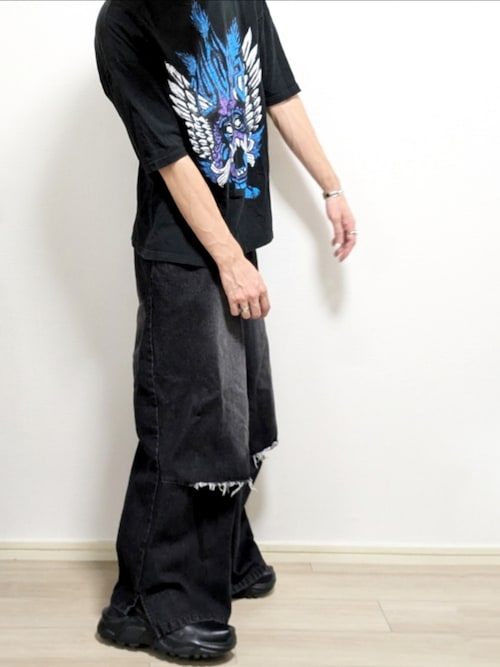 パンツ Knuth Marf denim baggy pants denim-baggy-pantsblue-