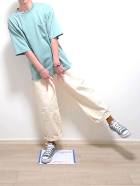 「UNIQLO（ユニクロ）の50色ソックス（消臭機能付き）（ソックス/靴下）」を使った、ひかるさん（メンズ・174cm）の夏コーディネート