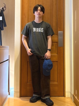 「SHIPS（シップス）のアイテム（スニーカー）」を使った、永松さん（メンズ・166cm）の夏コーディネート