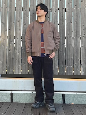 「SHIPS（シップス）のアイテム」を使った、永松さん（メンズ・166cm）の秋コーディネート
