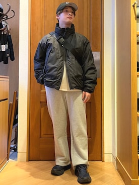 永松さん（メンズ・166cm）の冬コーディネート
