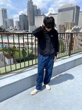 「FILA（フィラ）のアイテム（トップス）」を使った、NAOKIさん（メンズ・175cm）の秋コーディネート