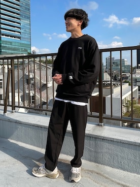 「FILA（フィラ）のアイテム」を使った、NAOKIさん（メンズ・175cm）の秋コーディネート