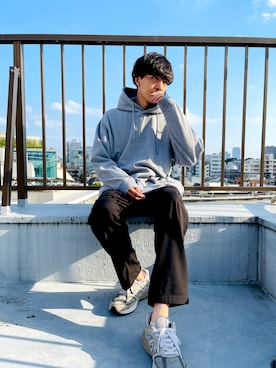 「FILA（フィラ）のアイテム（トップス）」を使った、NAOKIさん（メンズ・175cm）の秋コーディネート