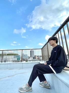 「FILA（フィラ）のアイテム（トップス）」を使った、NAOKIさん（メンズ・175cm）の秋コーディネート