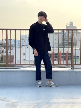 「FILA（フィラ）のアイテム（トップス）」を使った、NAOKIさん（メンズ・175cm）の秋コーディネート