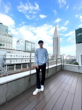 「FILA（フィラ）のアイテム（トップス）」を使った、NAOKIさん（メンズ・175cm）の秋コーディネート