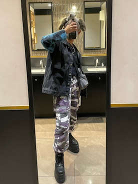 「アイテム（バッグ）」を使った、H4tahiさん（レディース・155cm）の秋コーディネート