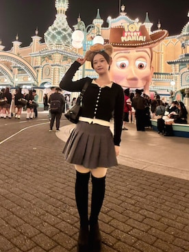 「アイテム（レギンス/スパッツ）」を使った、H4tahiさん（レディース・155cm）の秋コーディネート