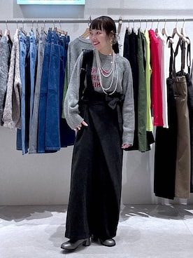 「LEPSIM」｜「アイテム（つなぎ/オールインワン）」を使った、queroduasayuuさん（レディース・160cm）の冬コーディネート