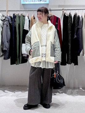 「アイテム（マタニティウェア/グッズ）」を使った、queroduasayuuさん（レディース・160cm）の秋コーディネート