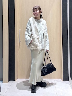 「リラックス」｜queroduasayuuさん（レディース・160cm）の冬コーディネート