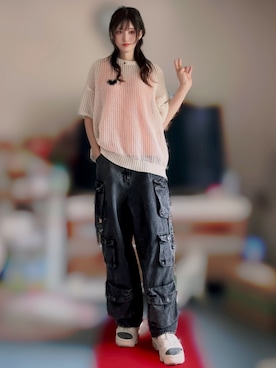 「アイテム（サンダル）」を使った、えびちゃんさん（メンズ・178cm）の夏コーディネート