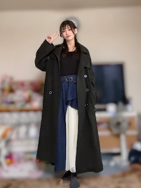 「アイテム（スカート）」を使った、えびちゃんさん（メンズ・178cm）の冬コーディネート