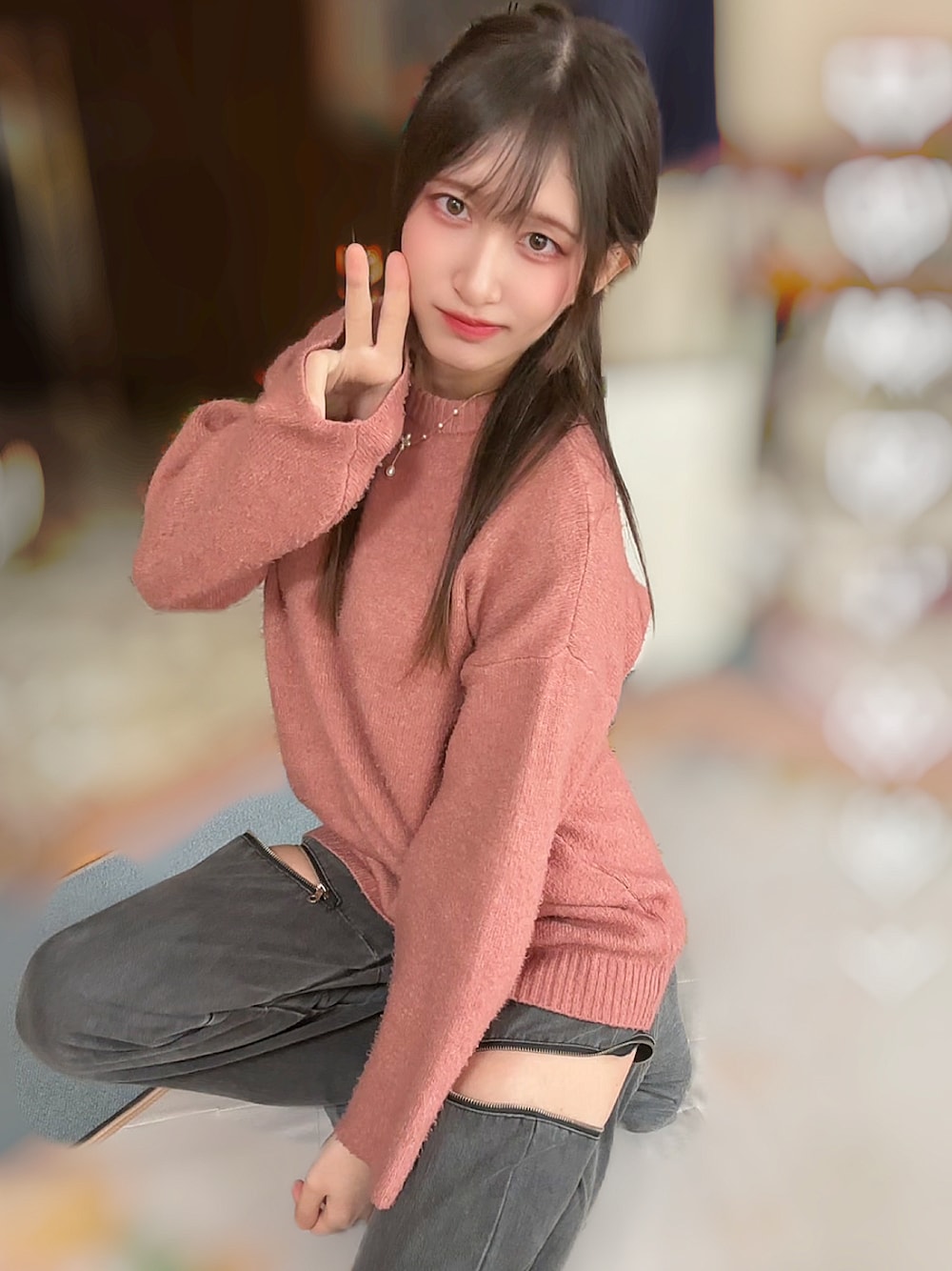 ADRER 極上ふわもちニット スモークピンク ADRER（アドラー）の「ADRER Premium Fuwamochi Knit / ADRER 極上ふわ