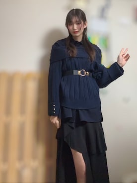 「アイテム（スカート）」を使った、えびちゃんさん（メンズ・178cm）の冬コーディネート