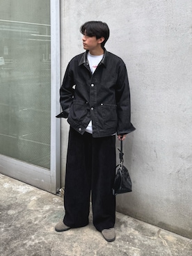 「CIAOPANIC TYPY（チャオパニックティピー）の【冬も暖かい◎】男女兼用/モールタックストレートパンツ（スラックス）」を使った、ゆいととさん（メンズ・170cm）の秋コーディネート