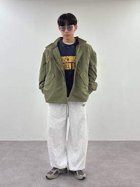 「アイテム（スウェット）」を使った、ゆいととさん（メンズ・170cm）の秋コーディネート