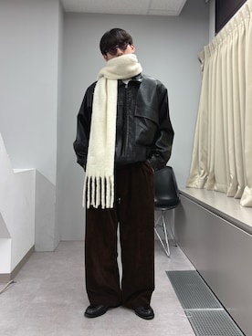 「アイテム（マフラー）」を使った、ゆいととさん（メンズ・170cm）の冬コーディネート