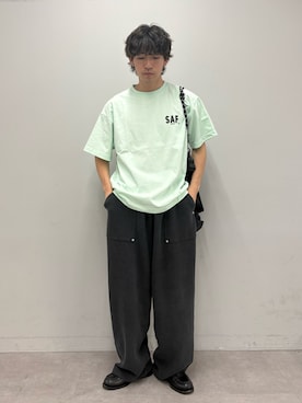 「ワッフルパンツ」｜ゆいととさん（メンズ・170cm）の春コーディネート
