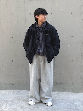 「アイテム（ナイロンジャケット）」を使った、ゆいととさん（メンズ・170cm）の冬コーディネート