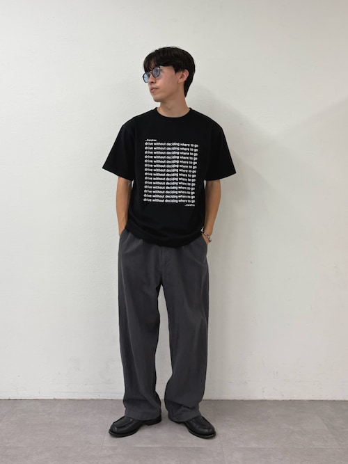 【UNISEX】【全12色展開】メッセージプリント半袖Tee