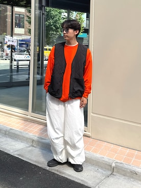 「アイテム（ベスト）」を使った、ゆいととさん（メンズ・170cm）の秋コーディネート