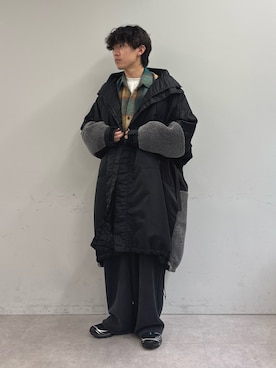 「CIAOPANIC TYPY（チャオパニックティピー）の【UNISEX】【シルエット調整可】ピグメント加工ワッフルイージーパンツ/WEB限定カラーあり（スウェットパンツ）」を使った、ゆいととさん（メンズ・170cm）の秋コーディネート