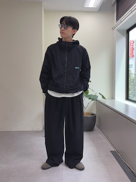 「アイテム（マウンテンパーカー）」を使った、ゆいととさん（メンズ・170cm）の秋コーディネート