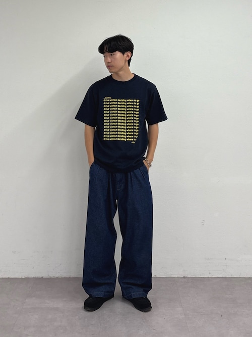 【UNISEX】【新色追加】メッセージプリント半袖Tee