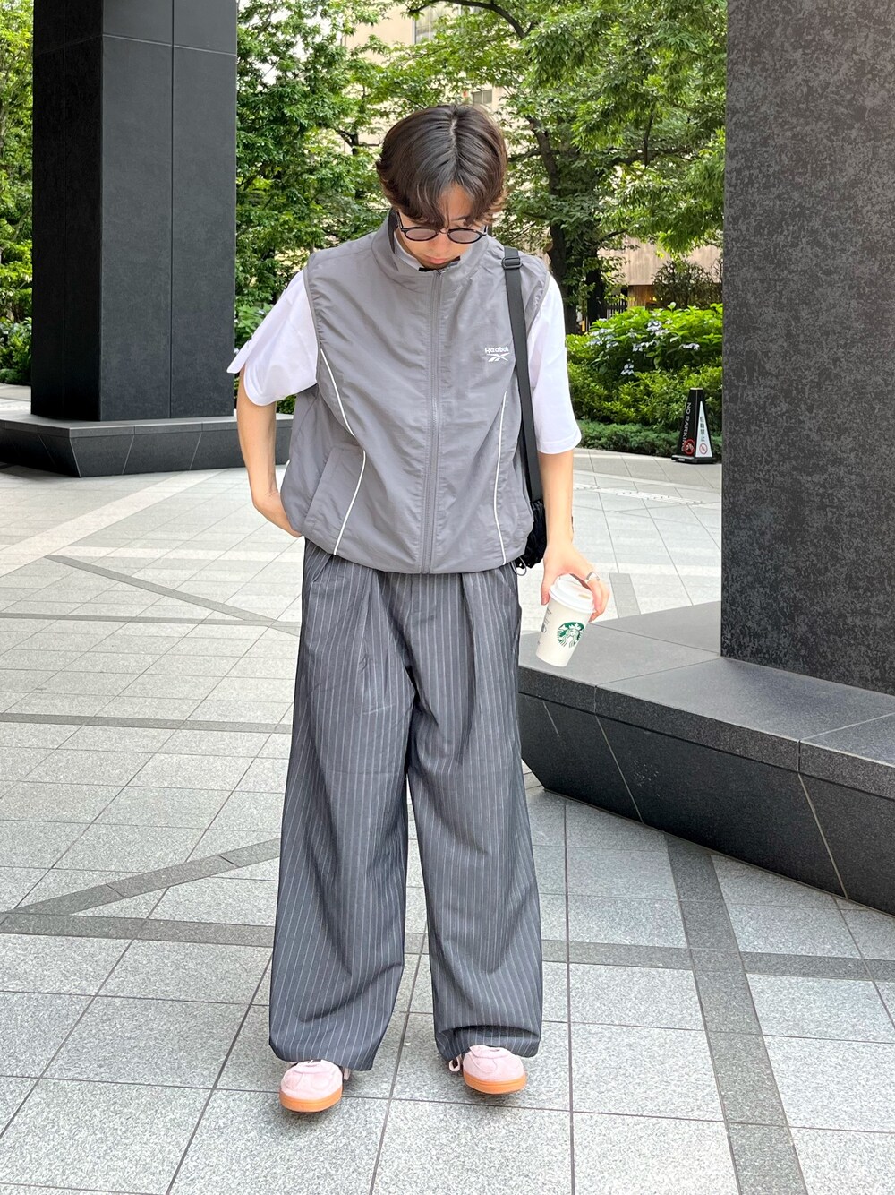 【Reebok別注】ナイロンベスト Reebok ベスト ジレ 「Reebok別注」ナイロンベスト メンズ