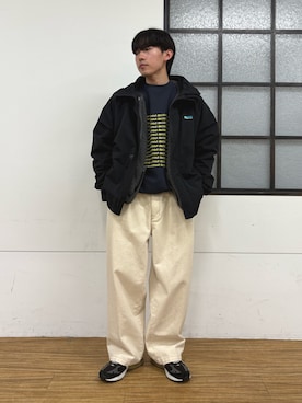 「アイテム（ナイロンジャケット）」を使った、ゆいととさん（メンズ・170cm）の冬コーディネート