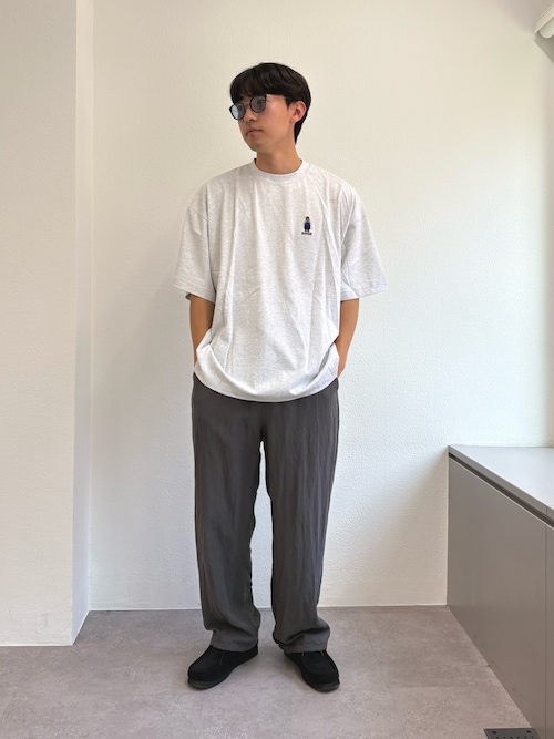 【ojisan】ユニセックスワンポイントサガラ刺繍半袖Tee